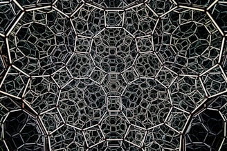 a black and white photo of a pattern