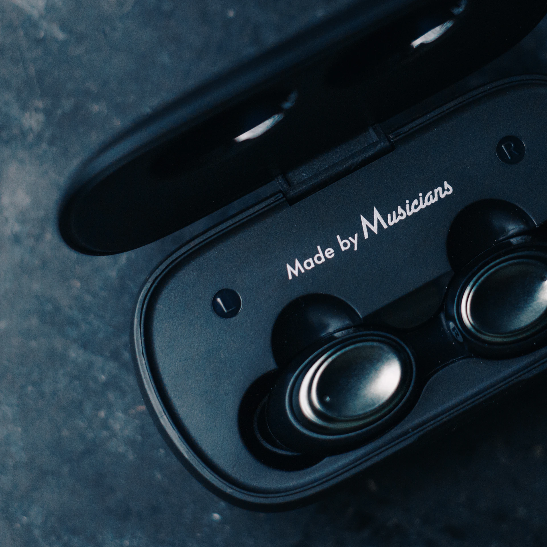 a close up of a pair of headphones