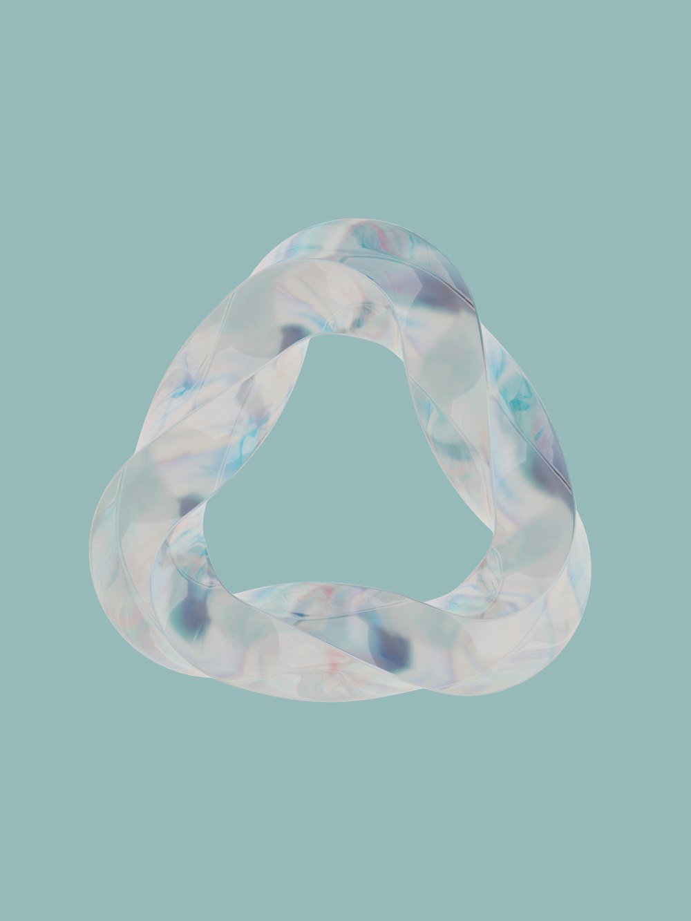 a white and blue scarf on a blue background