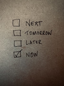 A clear checklist with steps marked off, symbolizing progress.