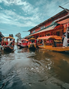 a couple of boats that are in the water
