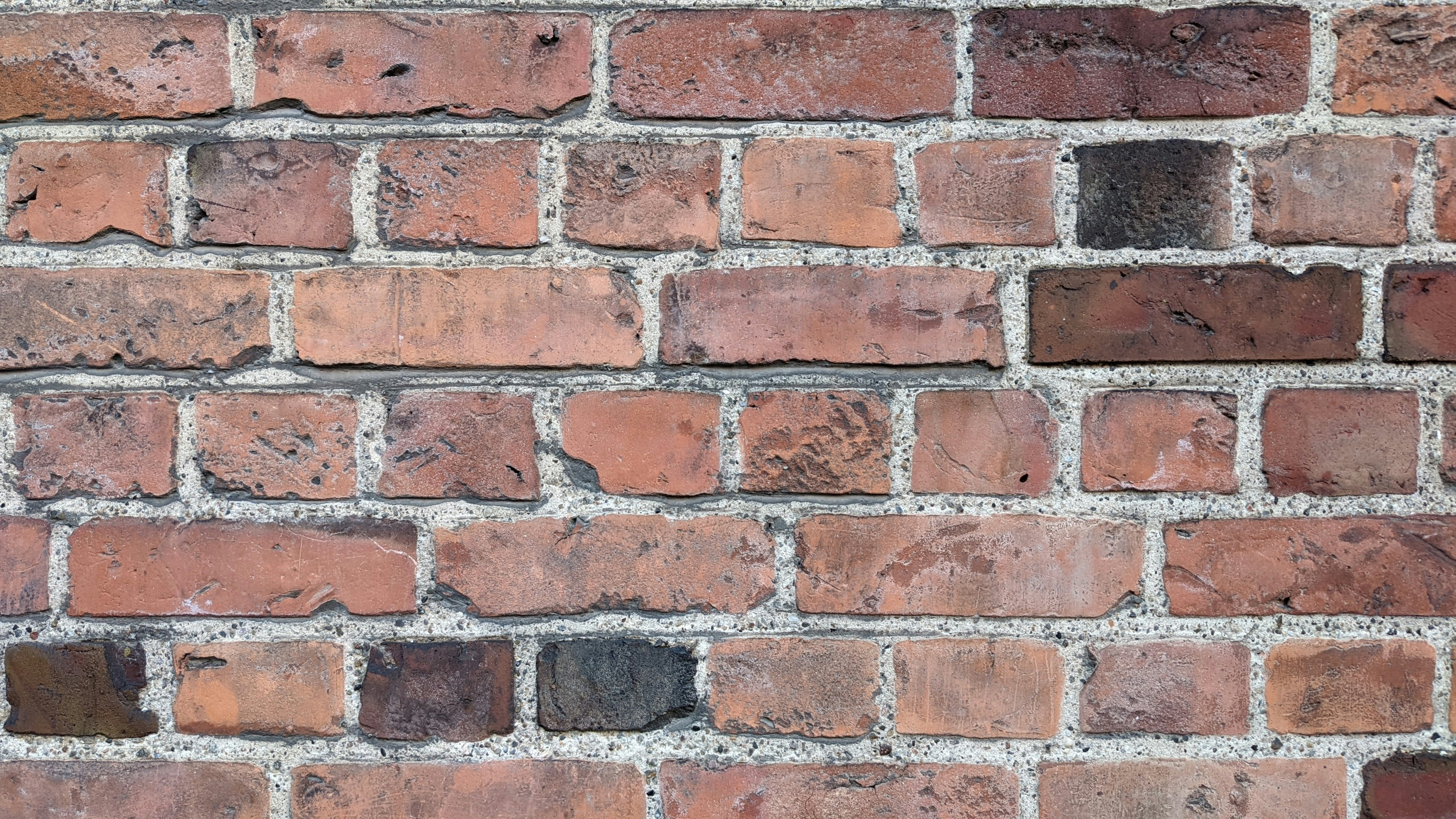 A close up of a brick wall made of red bricks photo Free Denmark