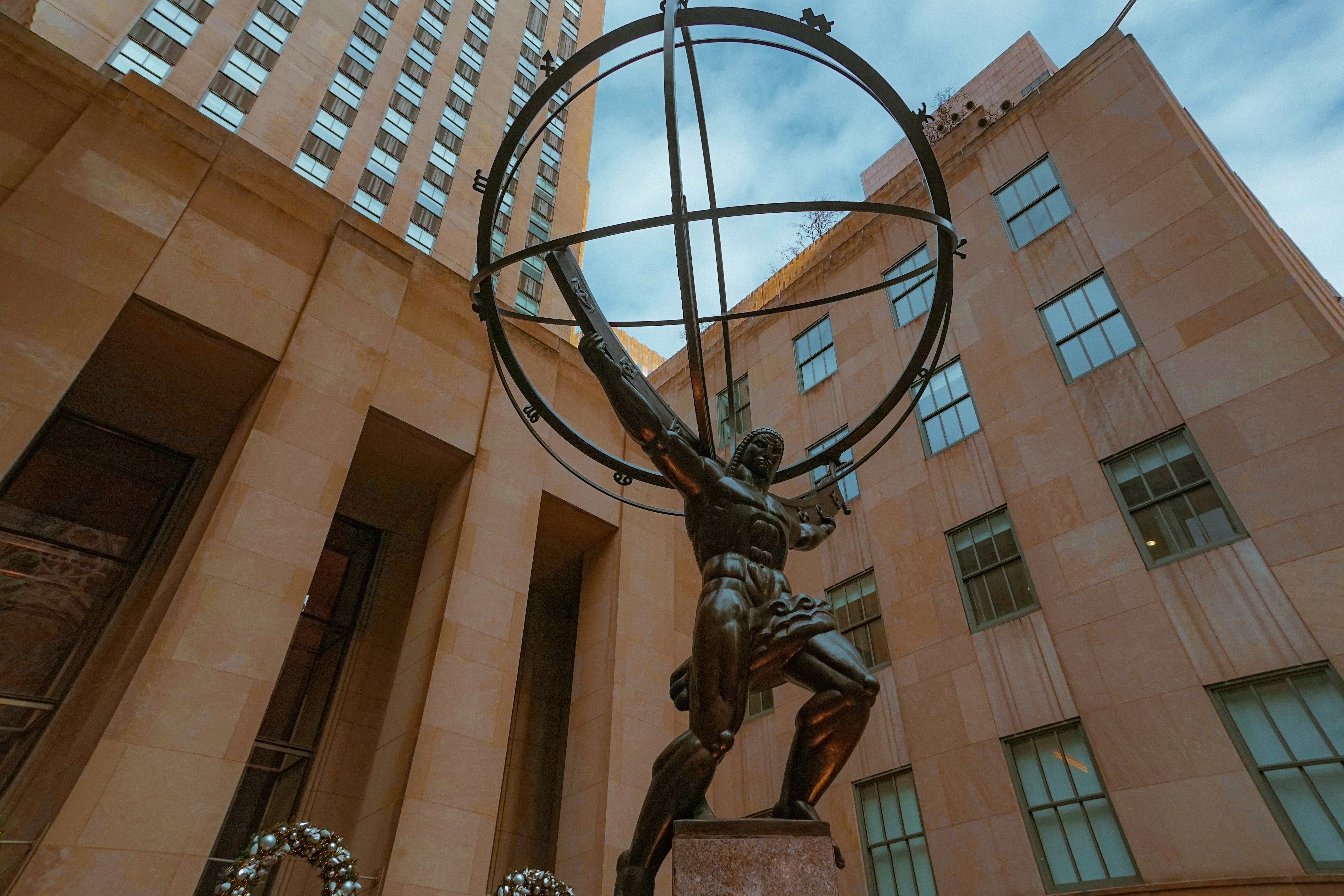 Atlas is a bronze statue in Rockefeller Center