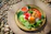 Close-up of a colorful Brazilian dish from the e-book, beautifully plated.
