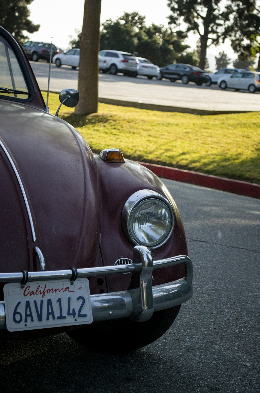 a car parked on the side of the road