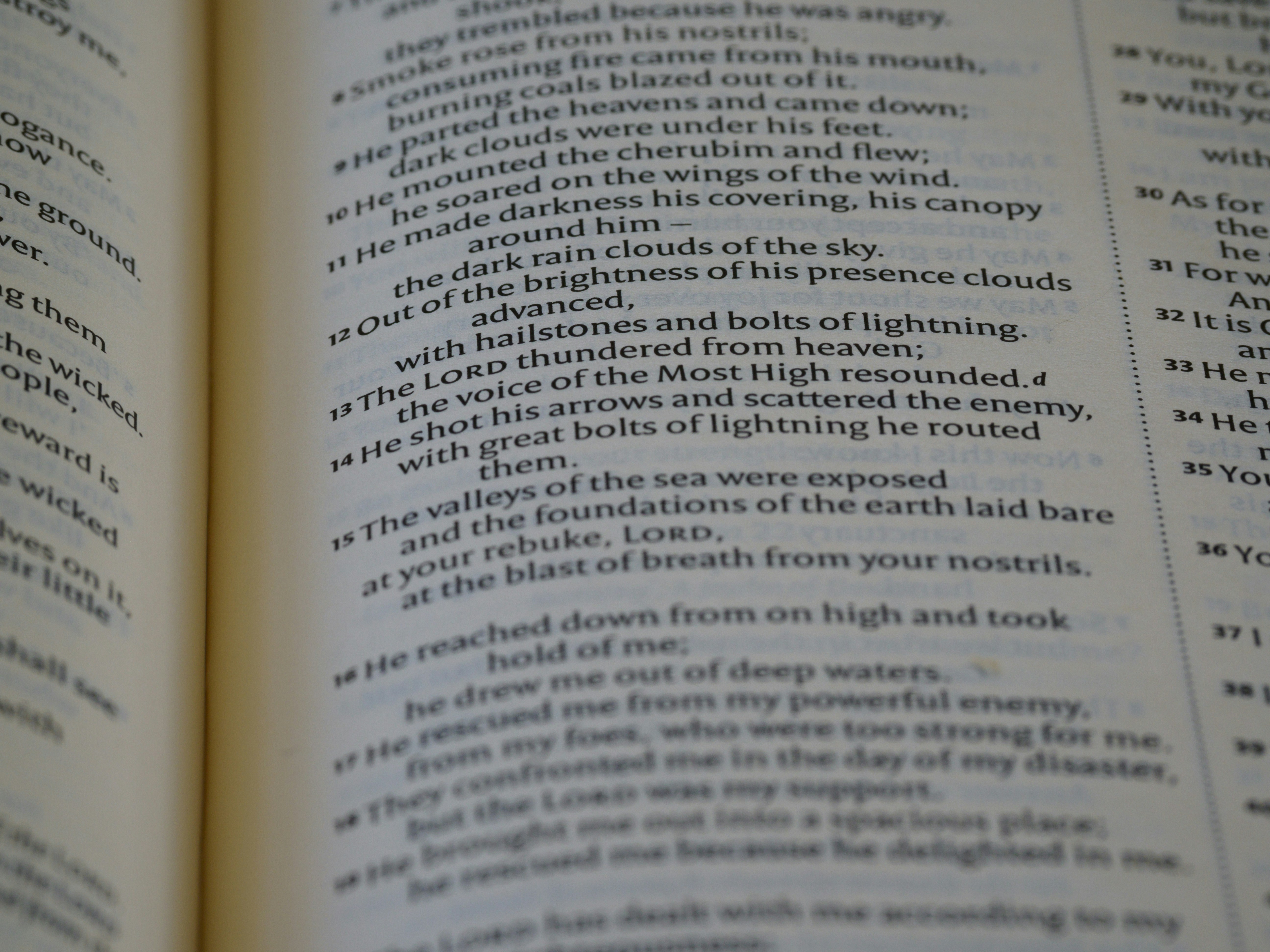 a book open to a page with text