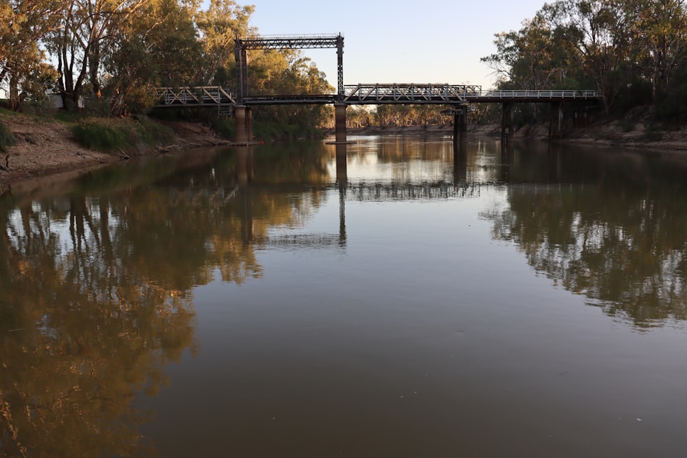 a bridge over a body of water