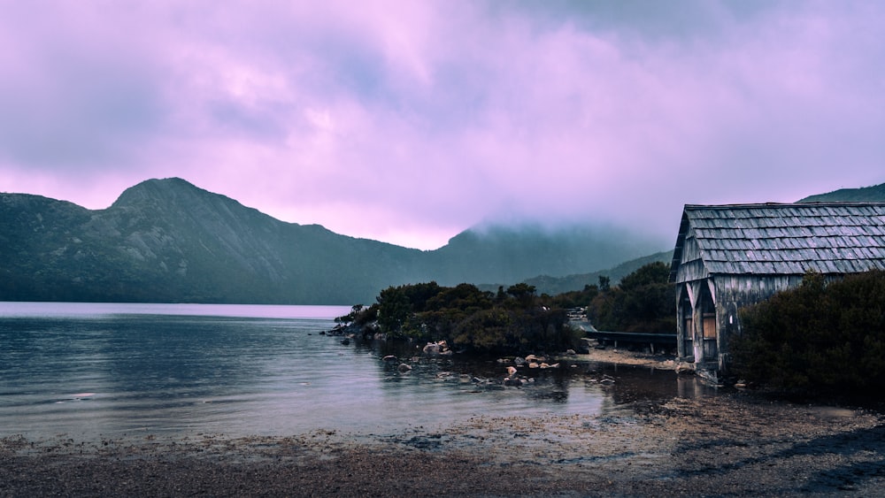 a house on a beach