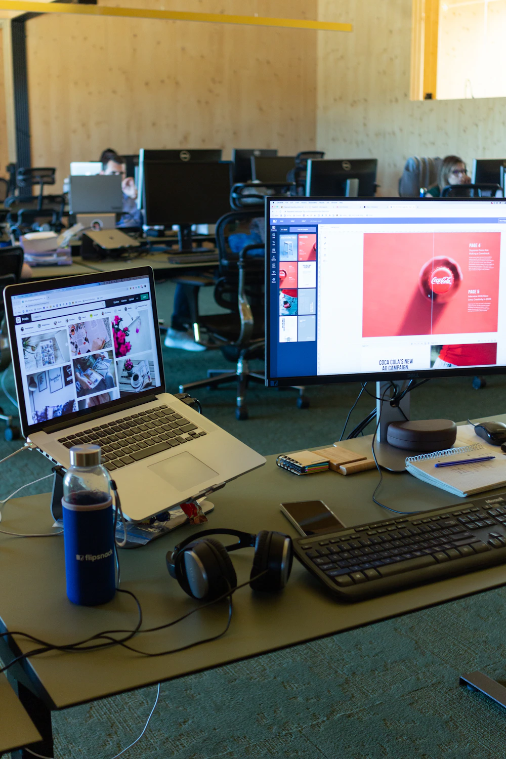 Corporate laptops ready for deployment