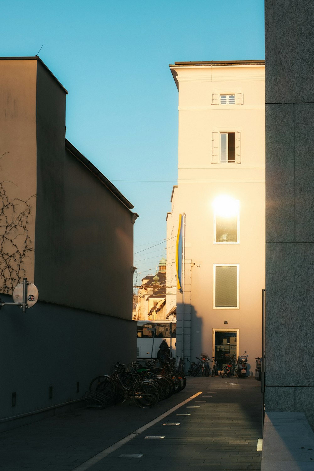 a street with buildings on both sides