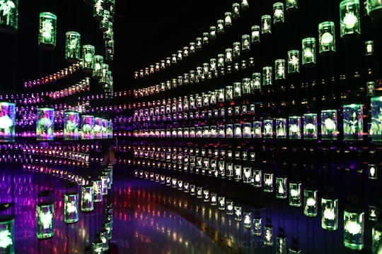 a city at night