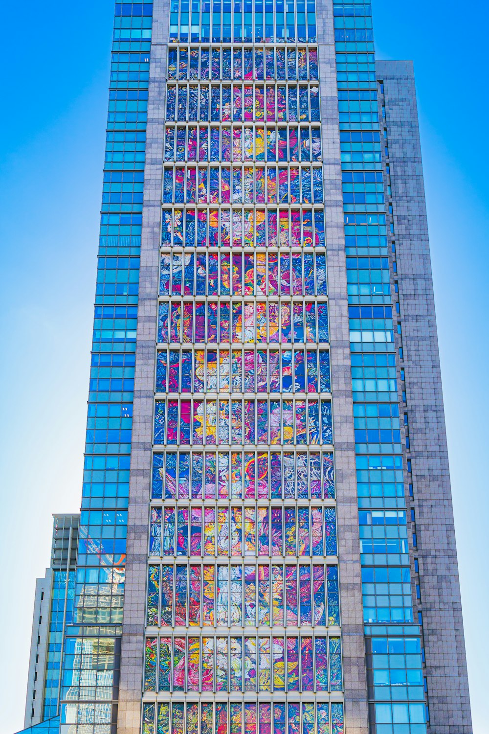 a tall building with many windows