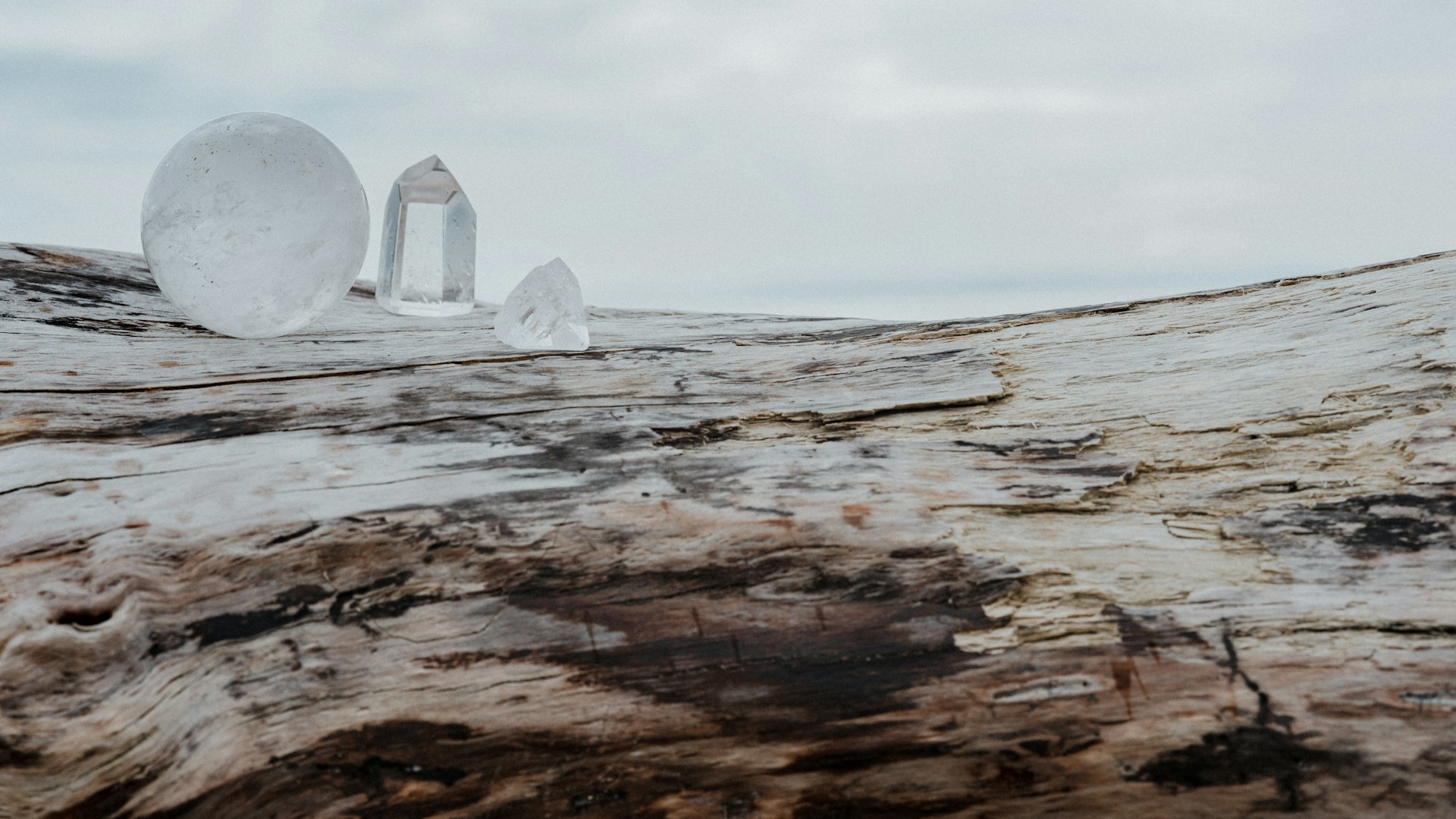 a few icebergs in the water