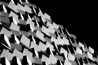 a pile of white cubes
