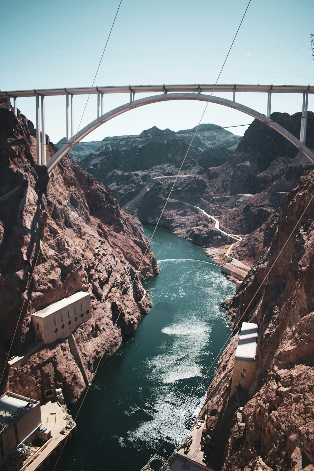 a bridge over a river