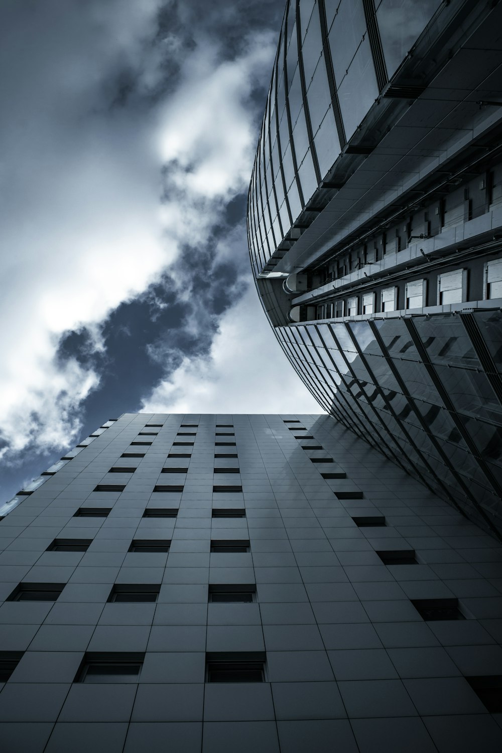 a low angle view of a building