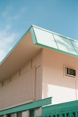 a building with a green roof