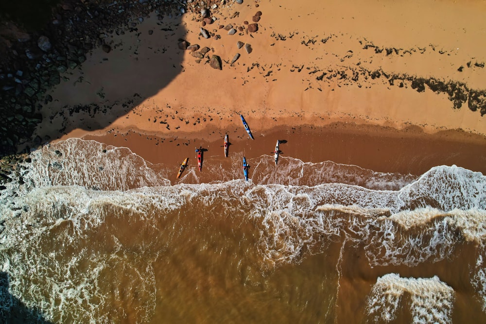 a group of people on a rock