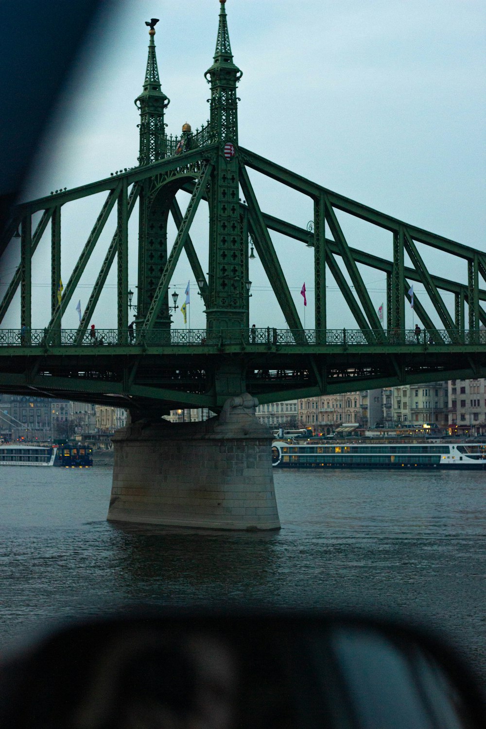 a bridge over a river