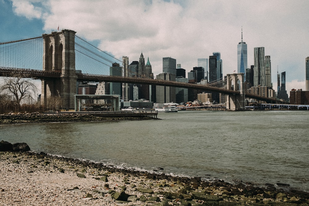 a bridge over a body of water