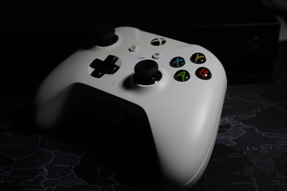 a white video game controller