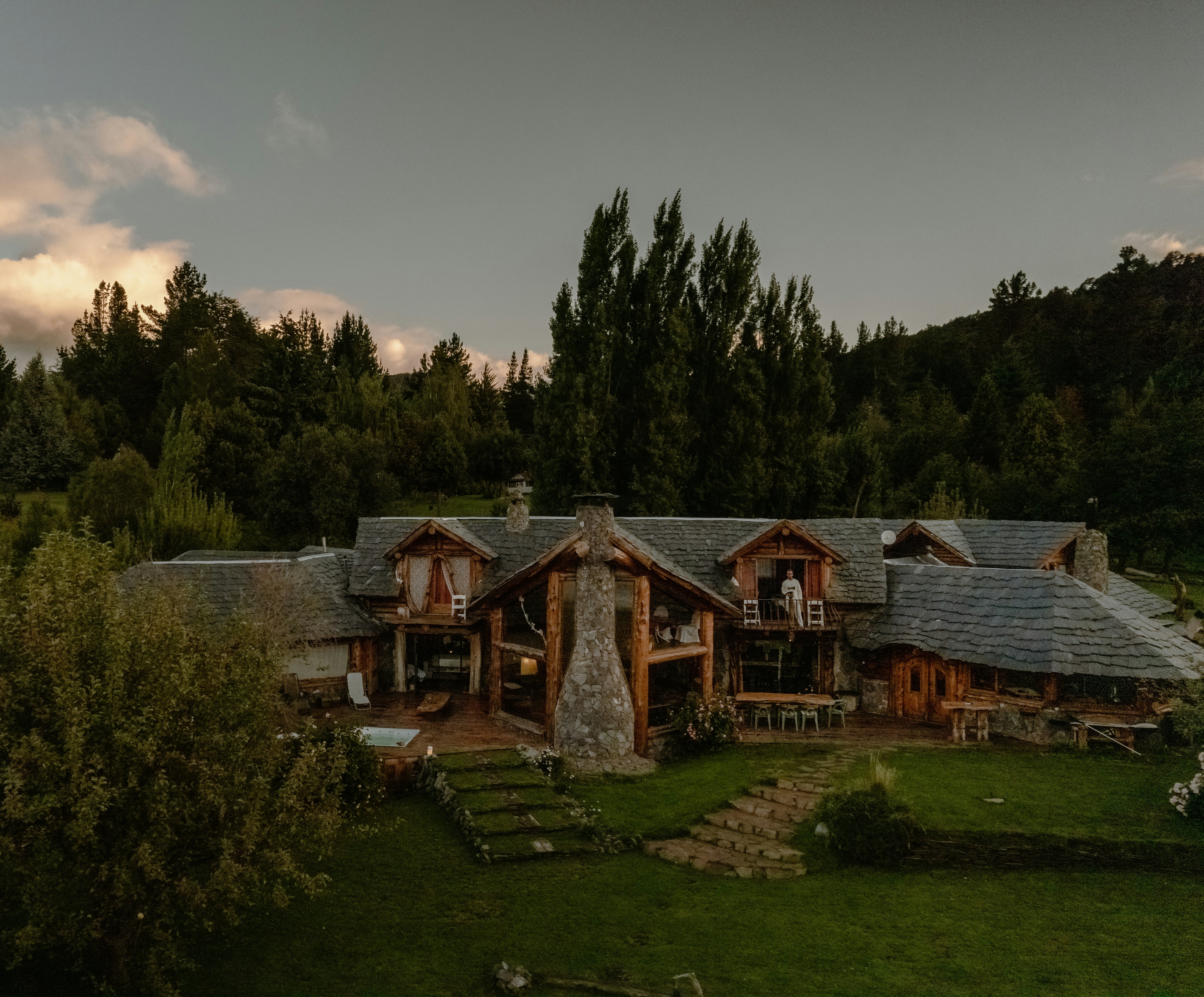 a house with a large yard