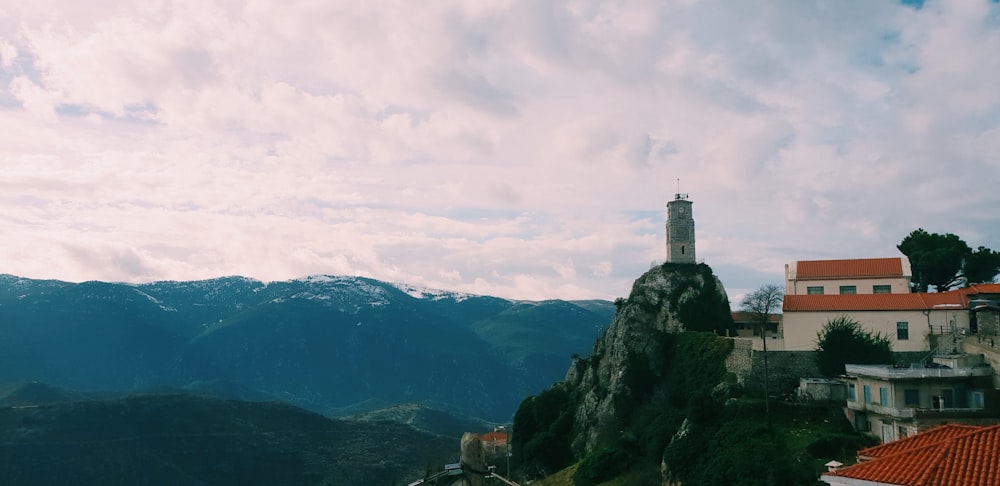 a building on a rocky hill