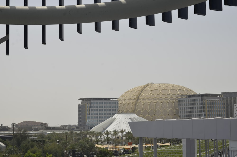 a large building with a dome roof