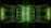 A futuristic digital design featuring glowing green lines and squares arranged symmetrically, creating a tunnel-like effect with a sense of depth and perspective.