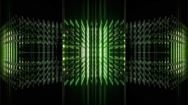 A futuristic web design concept showcasing 3D visuals.