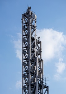 a tall metal tower