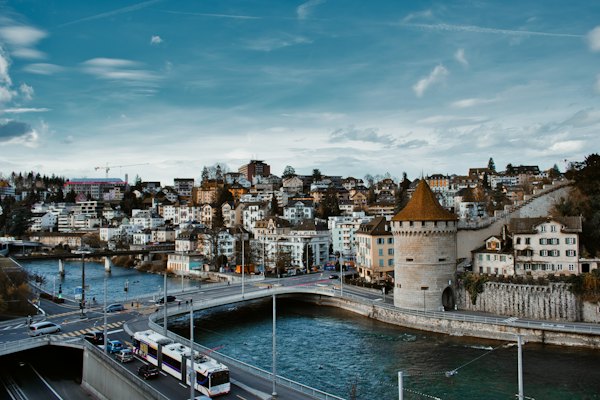 A city with a river running through it — Lucerne, Switzerland