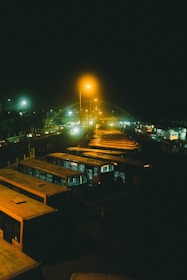 a city at night