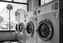 a row of washing machines