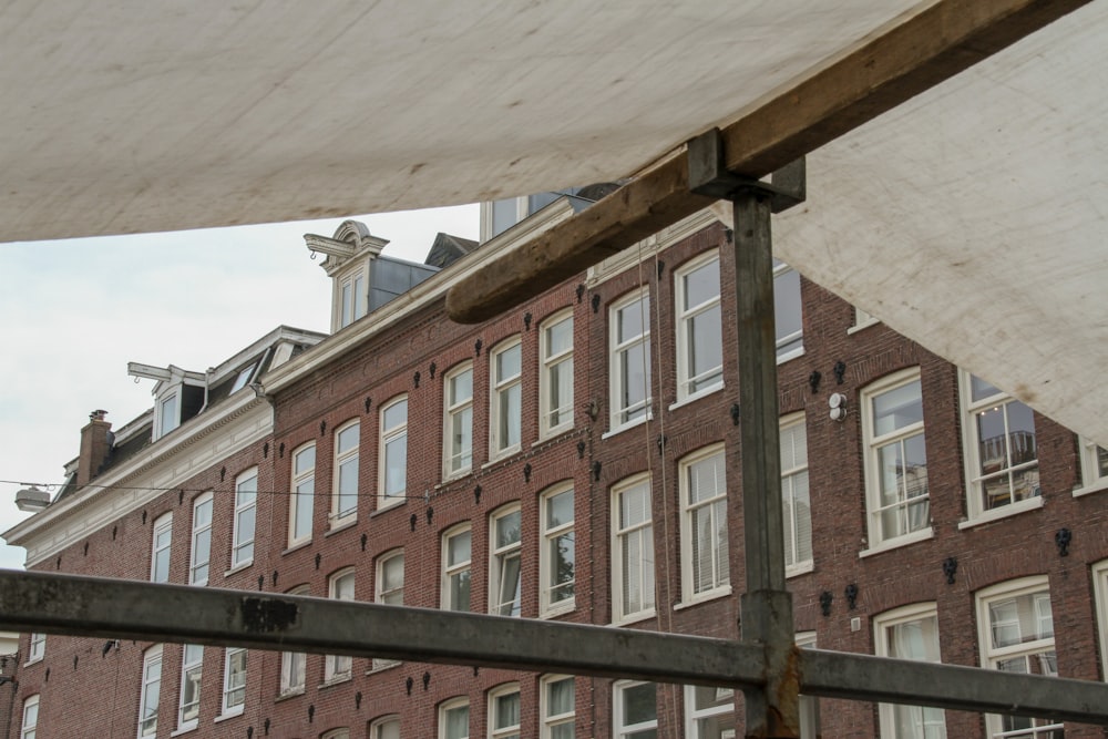 a building with a large window