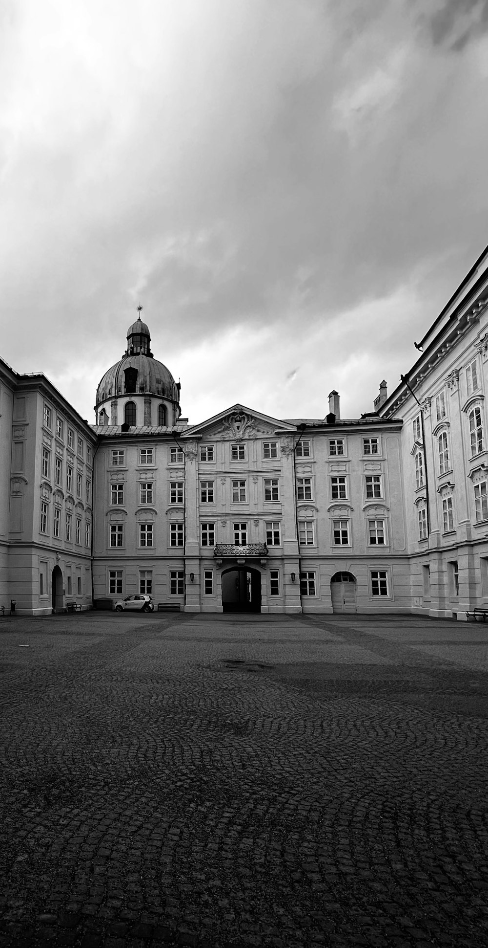 a large building with a dome on top