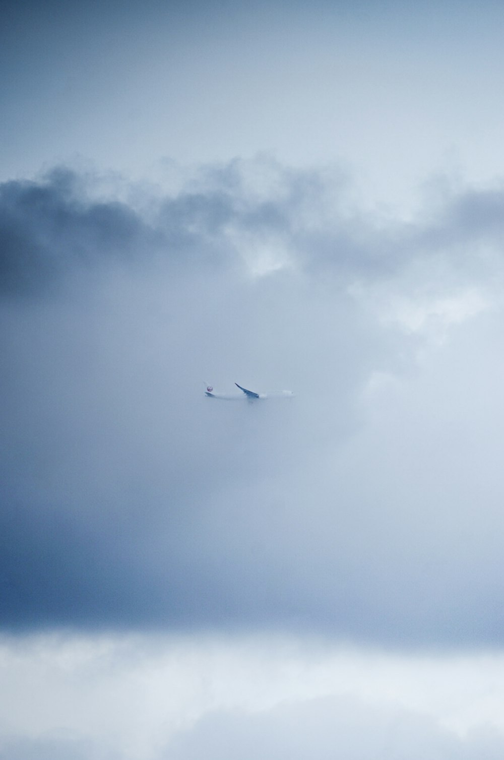 a plane flying in the sky