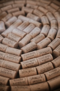 a pile of white bars