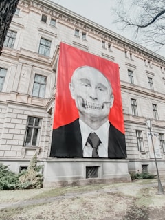 a large painting on a building