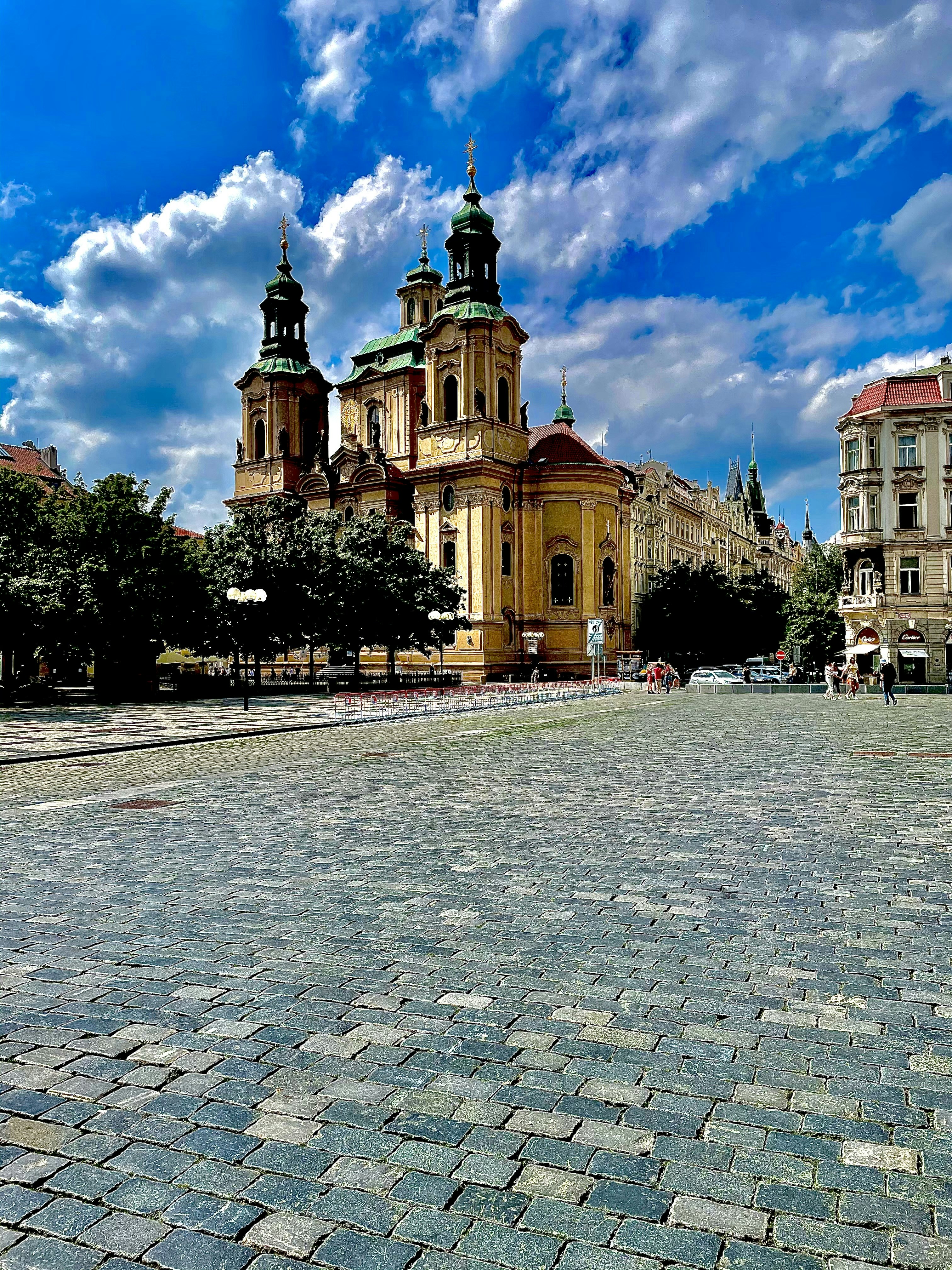 best things to do in Prague – historic Old Town Square with colorful medieval buildings