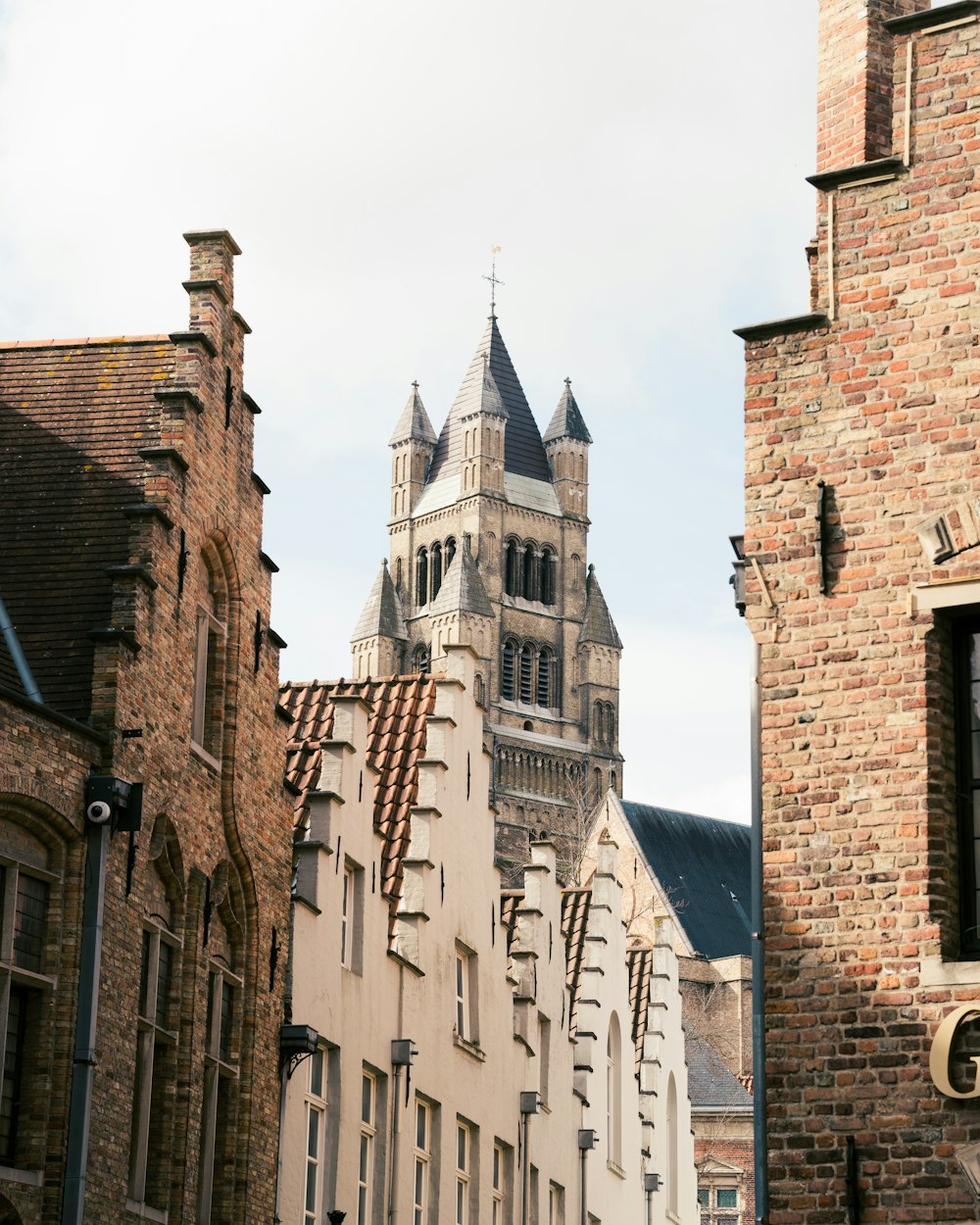 a large building with a tower