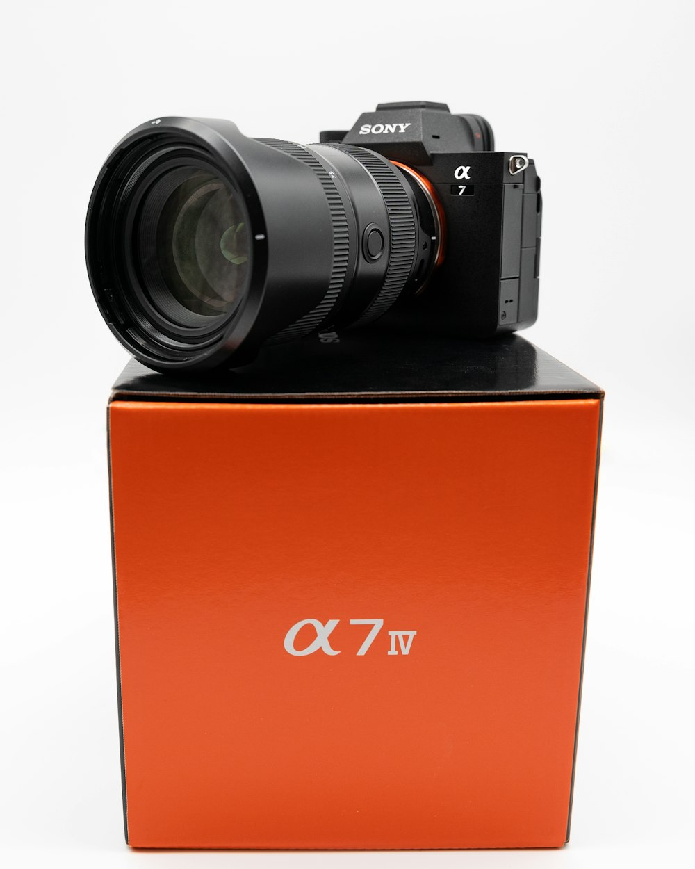 a camera on a box