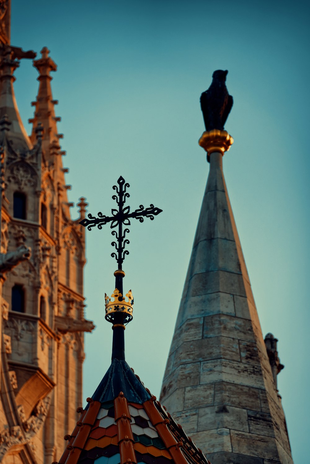 a statue on top of a building