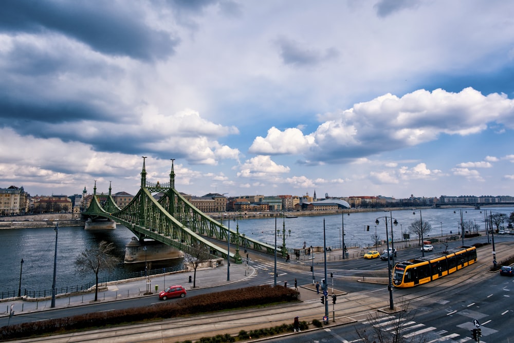 a bridge over a river