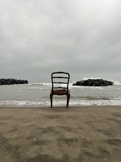 a chair on a beach