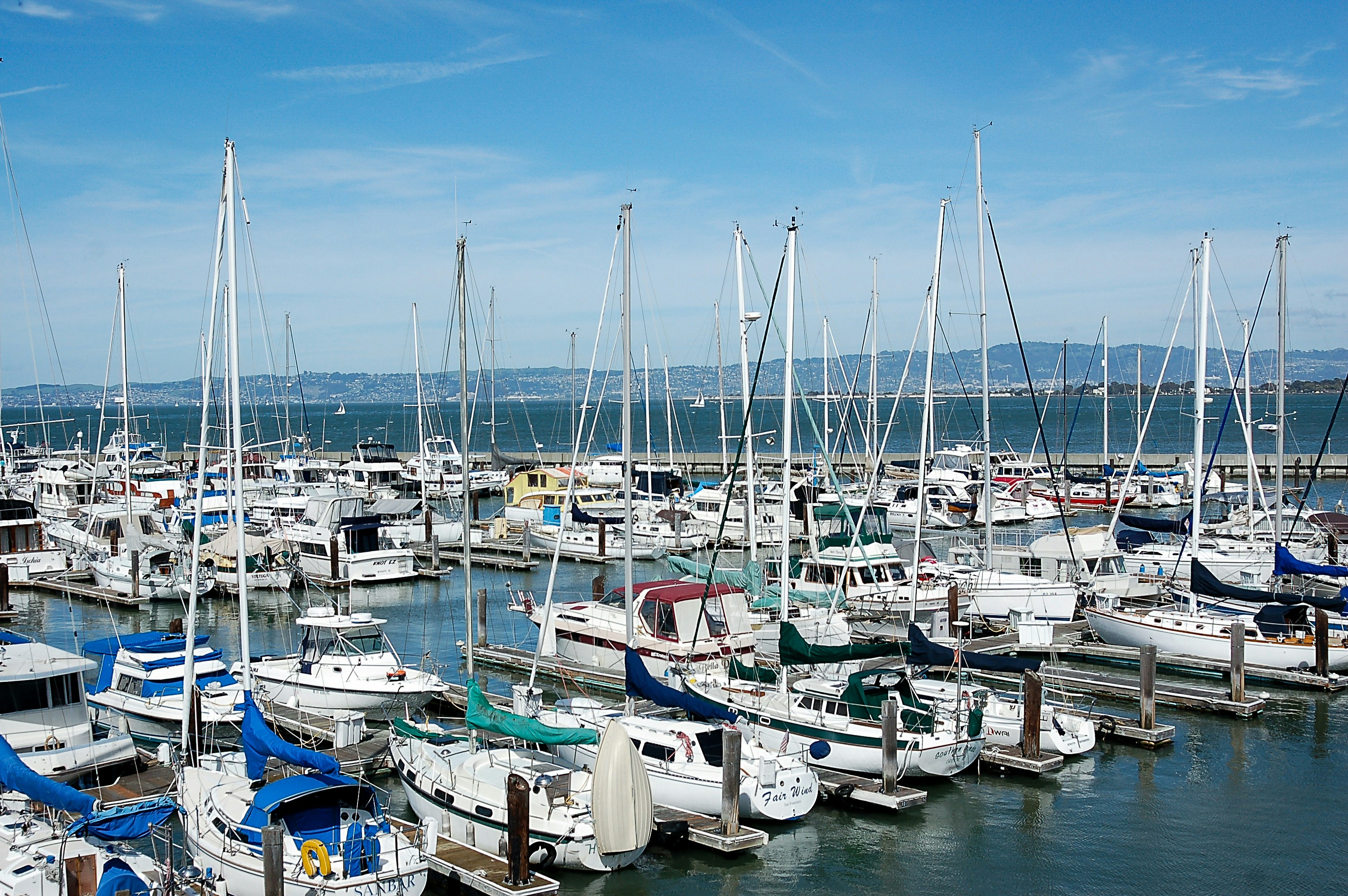 a marina full of boats