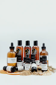 a group of bottles