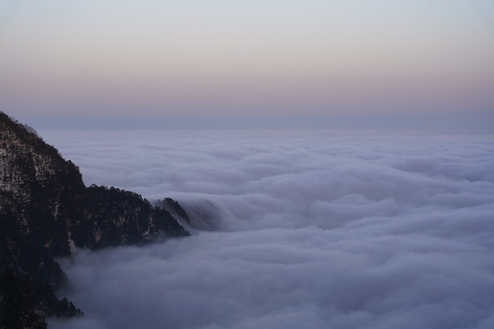 a view of the clouds from above