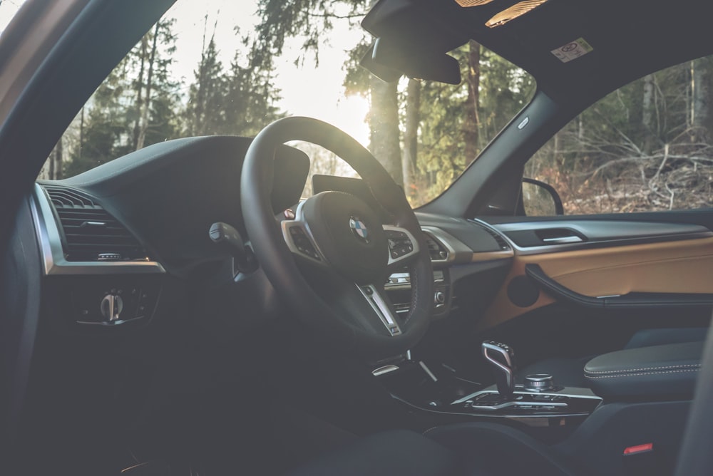 the interior of a car