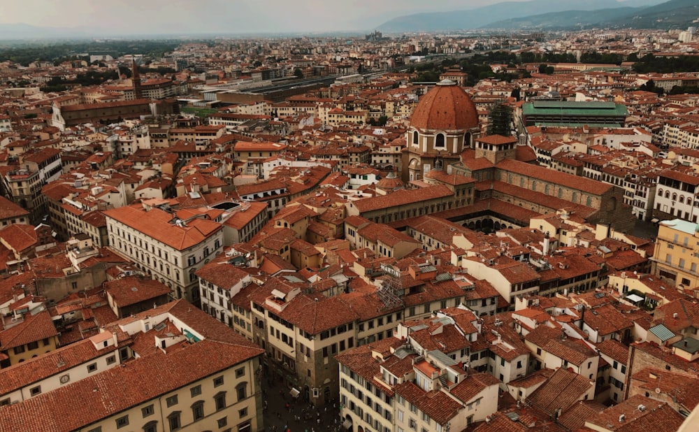 a large city with many buildings